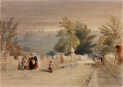 The Lion Bridge, Alnwick by Thomas Miles Richardson